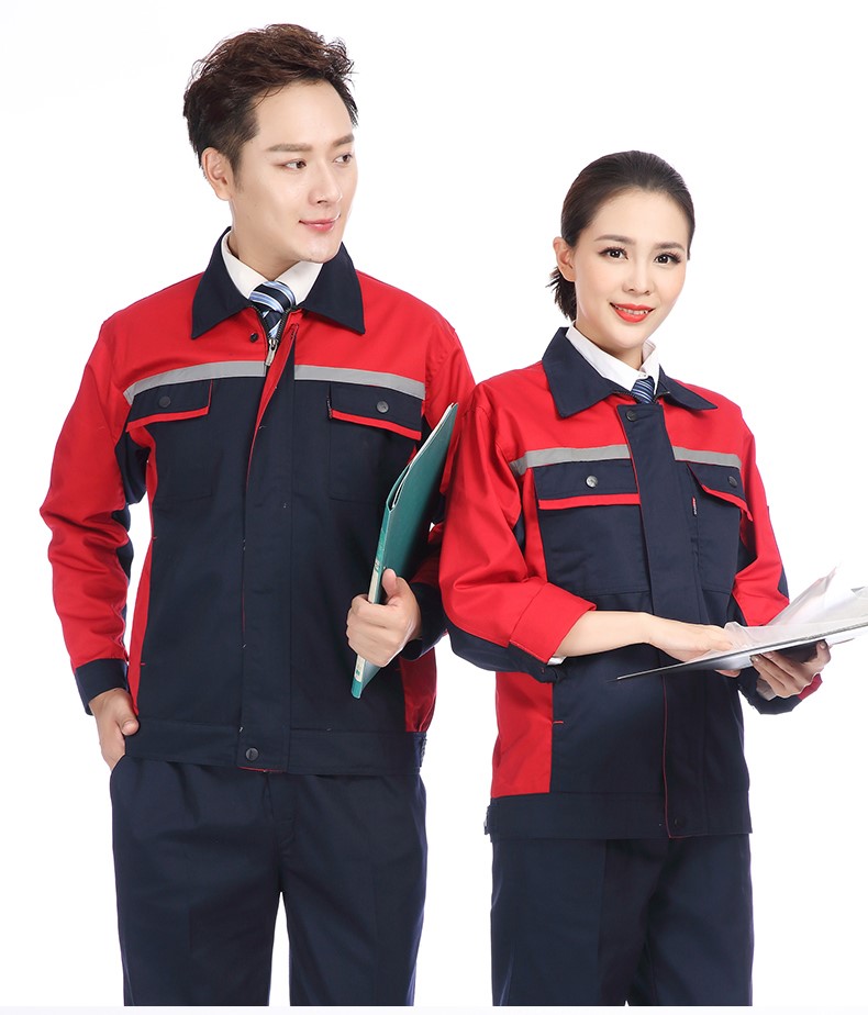 长袖工作服套装男耐磨春秋冬厂服上衣定制汽修机电工装劳动劳保服(图29)