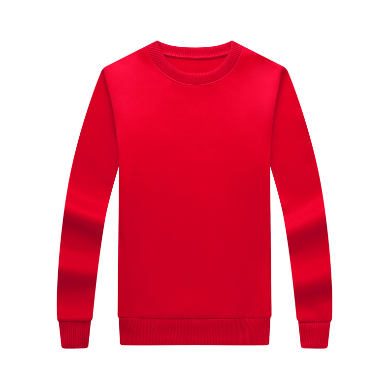 纯棉圆领卫衣工作服定制logo加厚企业文化衫定做无帽广告团体服装(图34)