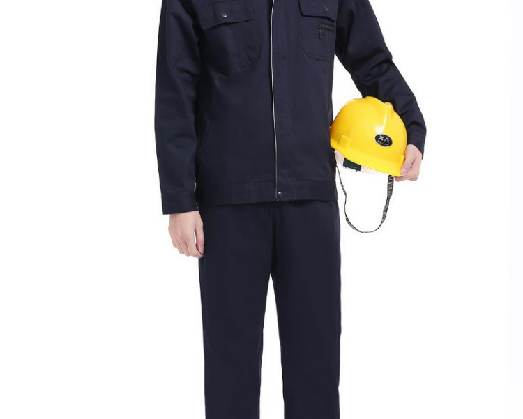 定做绣印logo长袖工作服套装男女春秋工厂车间工程服劳保服汽修服(图14)