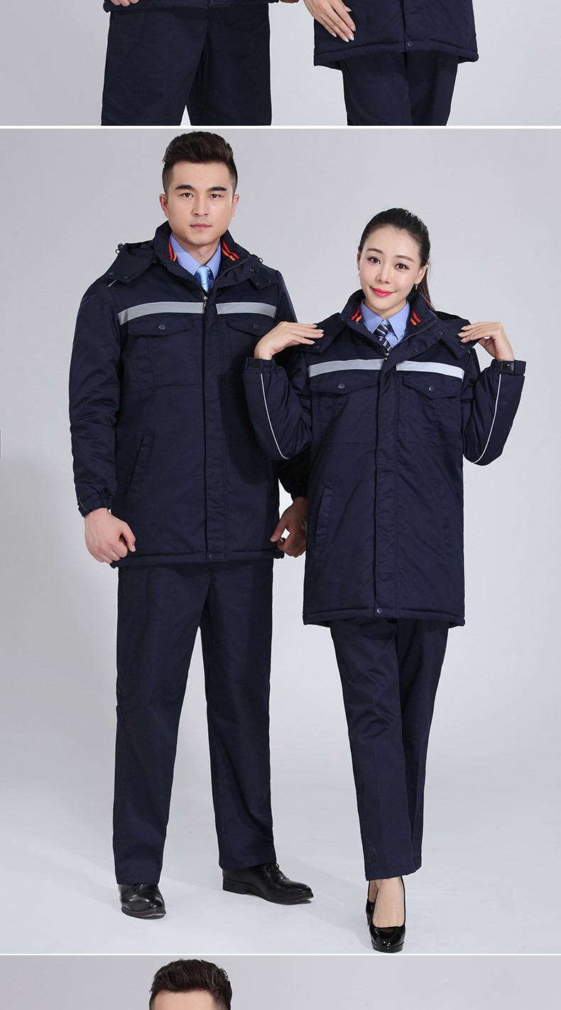 冬季工作服棉服男 加厚工作服棉衣工程汽修劳保服棉袄环卫棉大衣(图14)