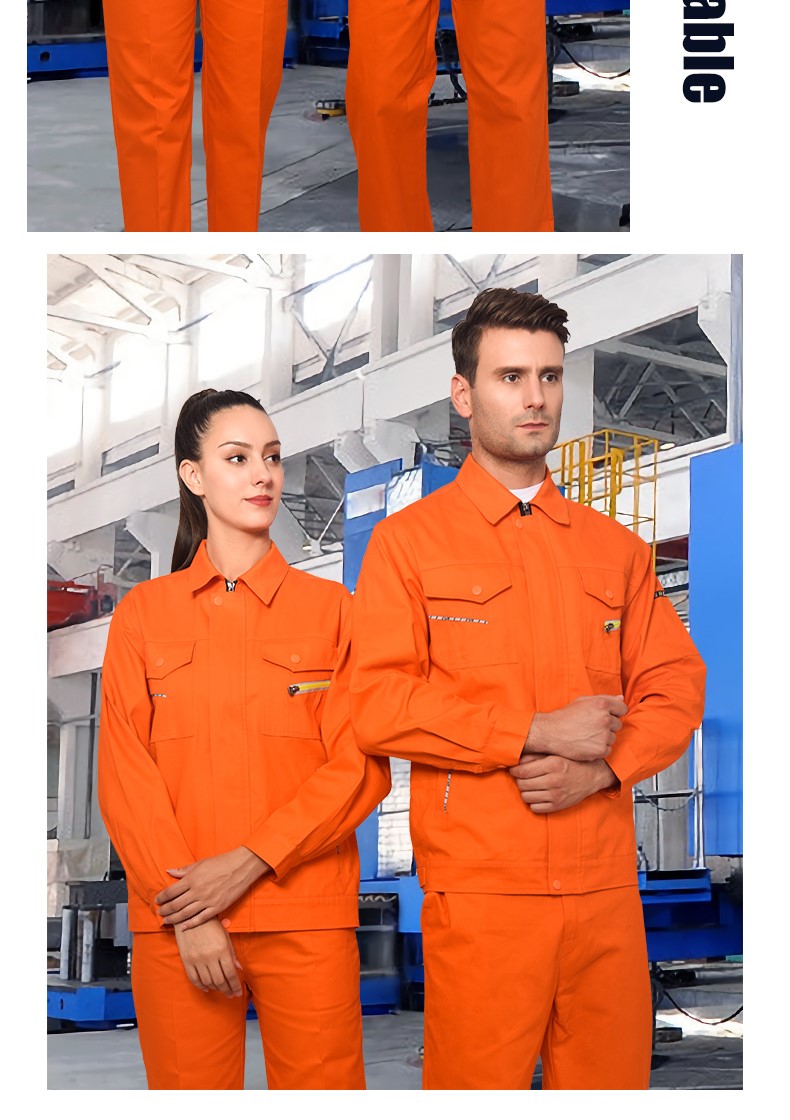 纯棉工作服套装男全棉春秋加厚耐磨焊工防烫劳保服汽修服上衣定制(图17)
