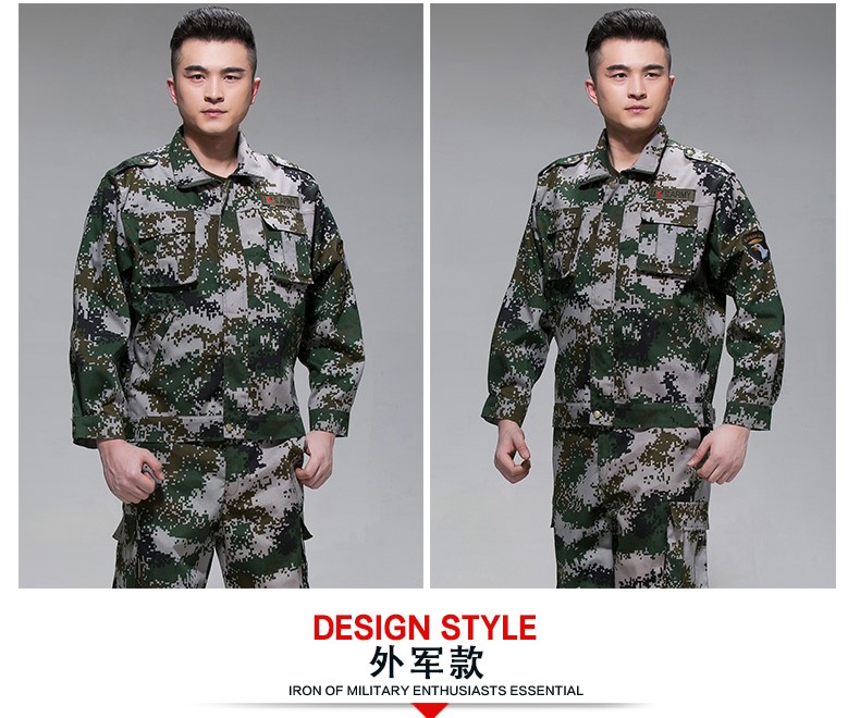 迷彩服套装男夏季户外作训服学生军训服军装工作服军迷服装(图12)