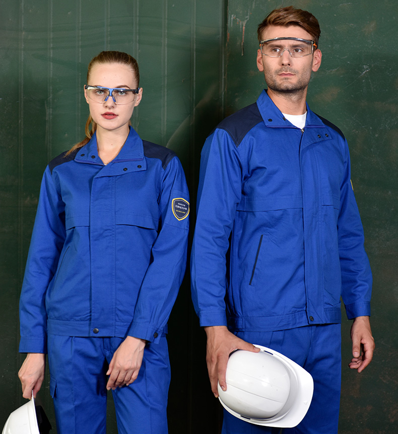 全棉防静电特种工作服套装男春秋长袖加厚电化工加油站劳保服定制(图14)