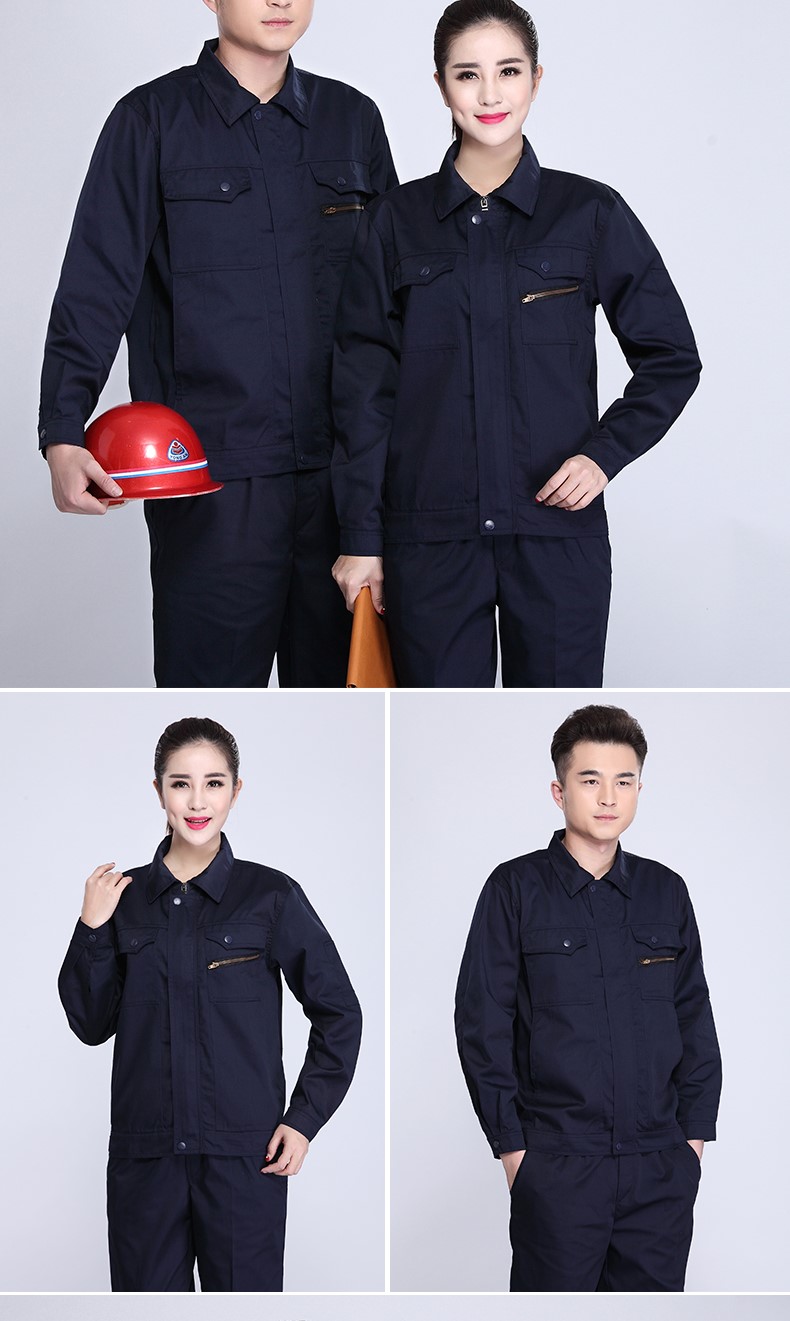 春秋长袖防静电工作服套装男耐磨电工劳保服电子厂工厂车间加油站(图15)