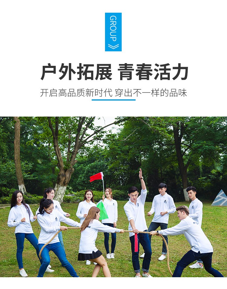 翻领polo衫长袖定制t恤印字logo订制刺绣工作服广告文化衫diy衣服(图5)