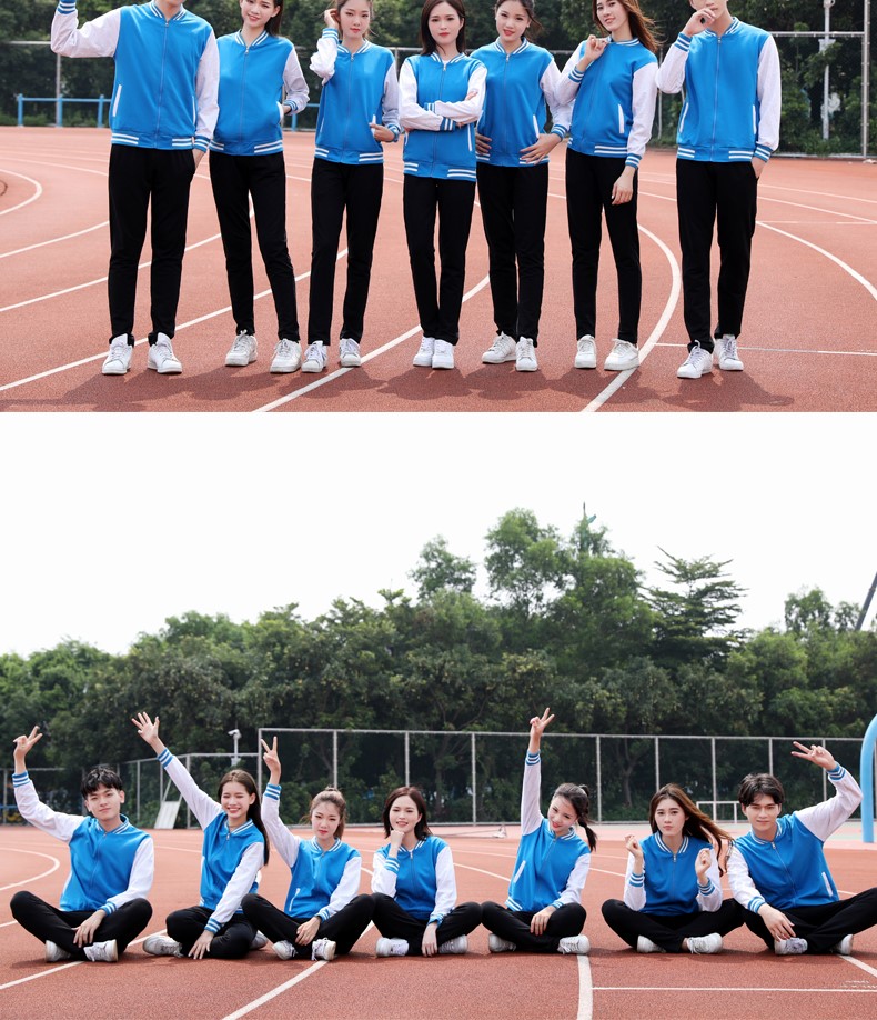 长袖立领卫衣定制酒店服务员工作服秋冬装加厚印logo超市卖场制服(图24)