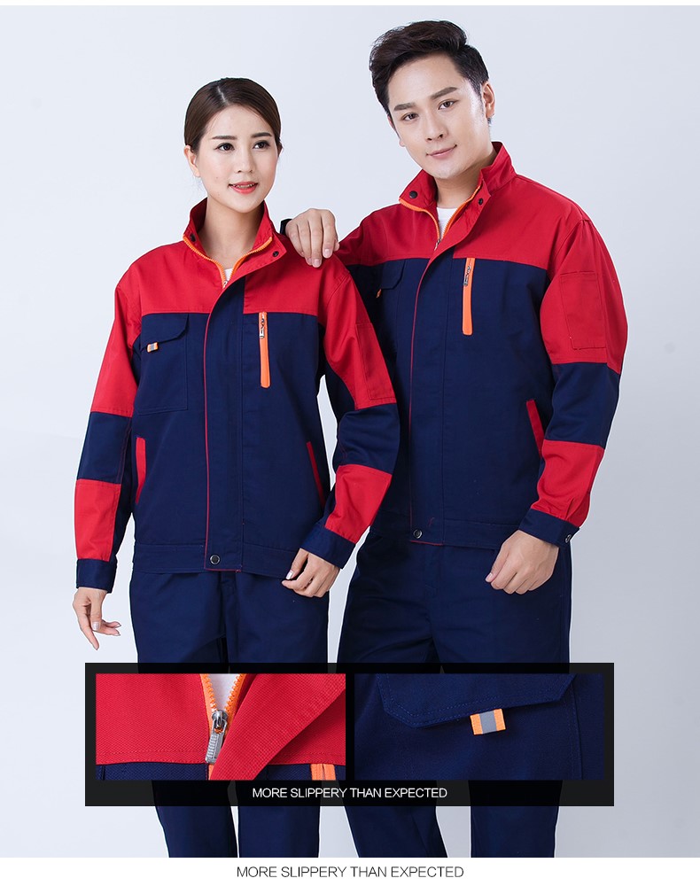 工作服套装长袖春秋季工装制服汽修劳保服厂服定制(图13)