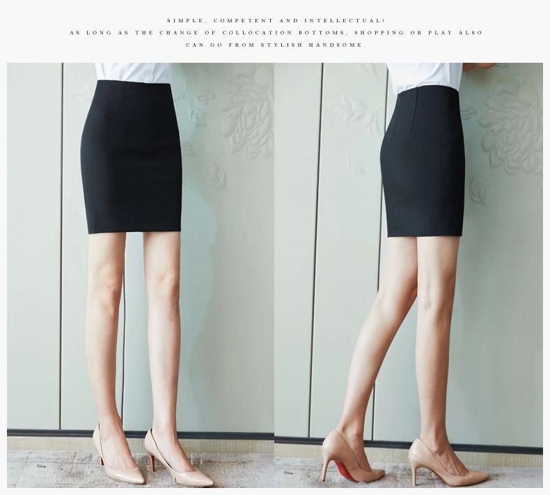 815#包臀短裙-网纹后拉链(图3)