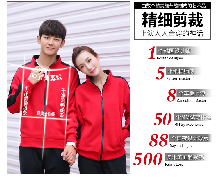 秋冬新款大中电器长袖工装永乐工作服卫衣定制拉链外套印字印logo(图15)