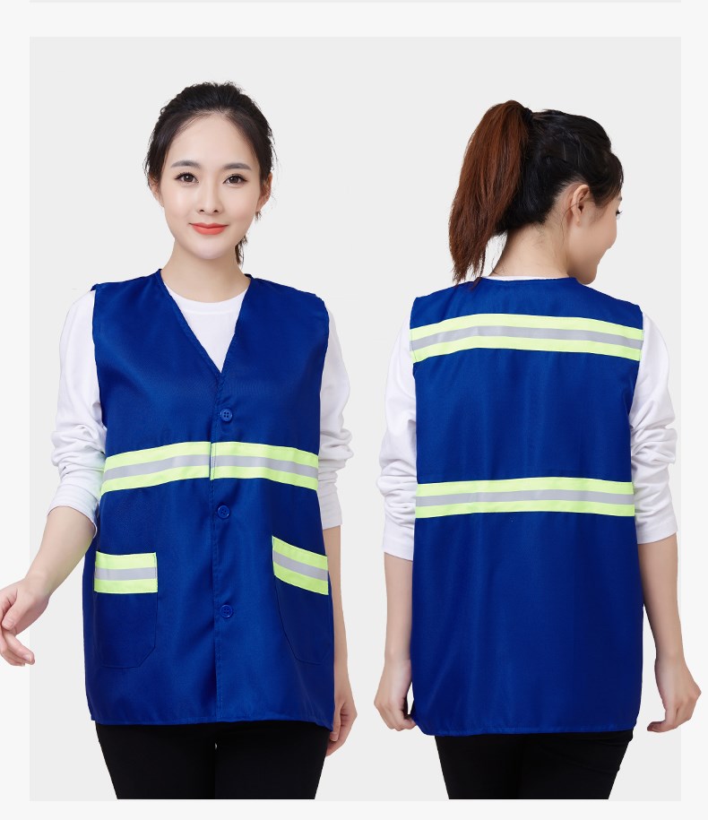环卫马甲反光背心园林工人物业劳保建筑工地保洁工作服定制印logo(图5)