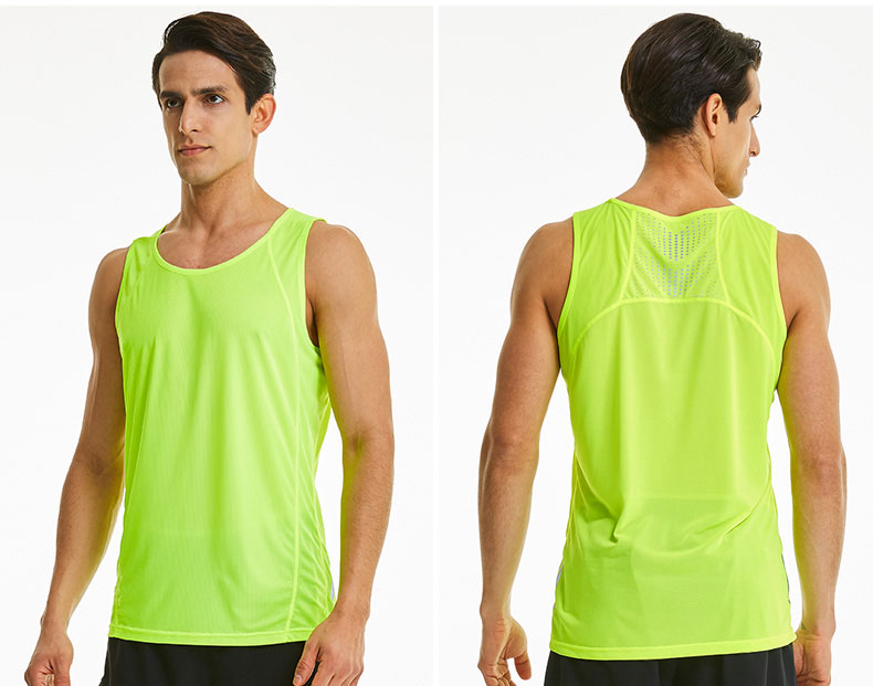 运动背心男宽松 夏季速干跑步背心 透气健身篮球服 无袖t恤(图5)