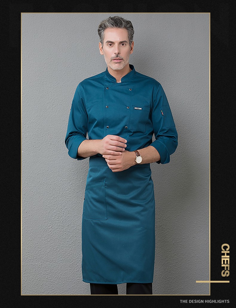 厨师工作服男长袖定制logo印字秋冬厨师服加肥加大xxxxxl超大大码(图19)