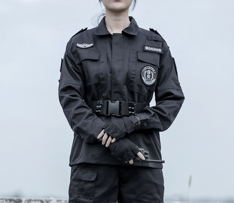 特种兵训作服套装黑色男作战训练服春秋款耐磨保安工作服女战术服(图12)