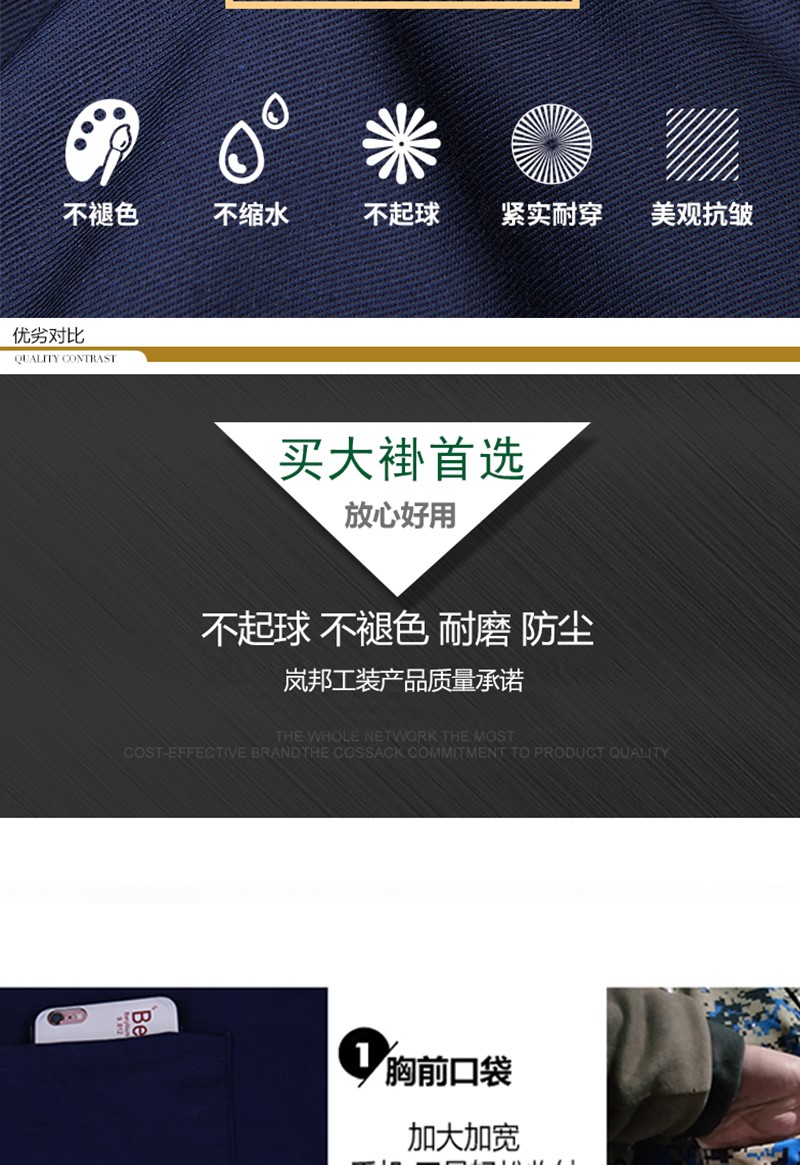 1577277114714904.jpg 蓝大褂长袖加厚工作服定制男女搬运防尘耐磨劳保服长款罩衣(图3)