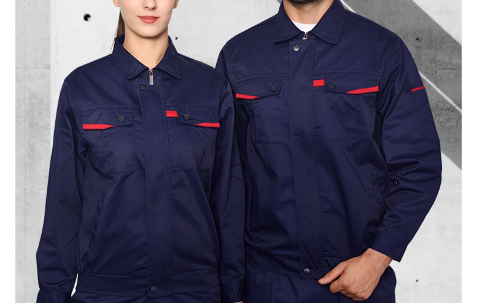 长袖工作服套装男士工地工厂车间加厚耐磨劳保服汽修定制工装(图17)