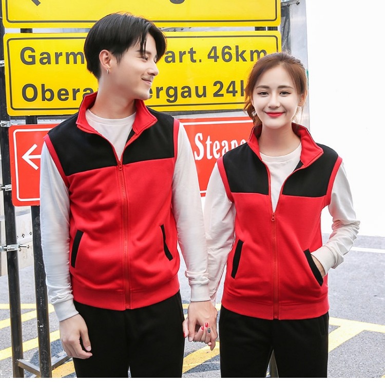 马甲定制logo秋冬棉外套加绒广告背心网吧超市健身教练工作服(图6)