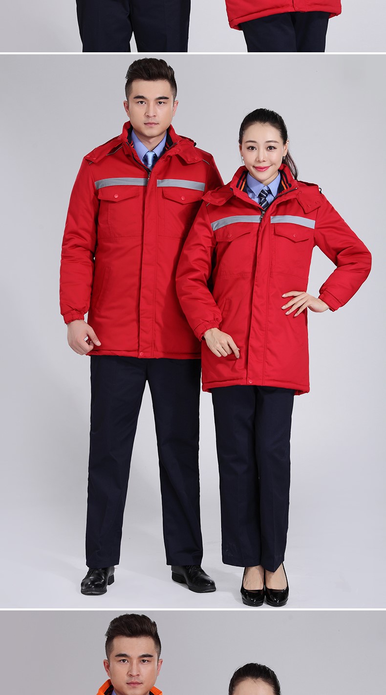 冬季工作服棉服男 加厚工作服棉衣工程汽修劳保服棉袄环卫棉大衣(图16)
