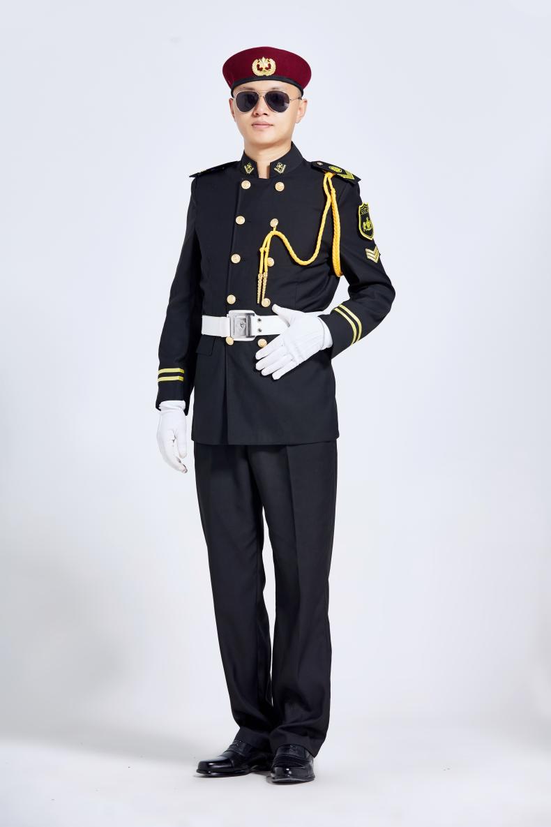 1577107085815152.jpg 新款春秋立领保安服形象岗礼宾服物业售楼部房产制服工作服套装男(图16)