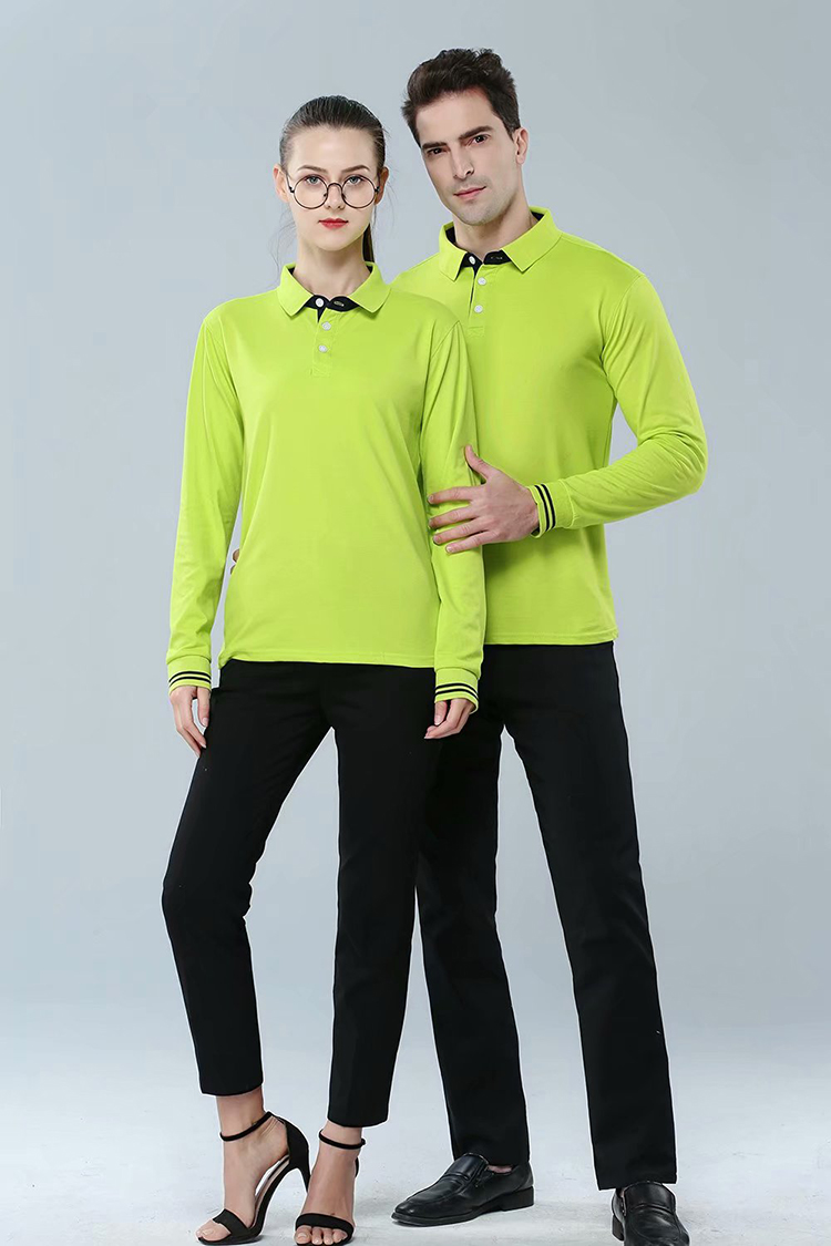 工作服t恤定制长袖翻领团体秋装广告文化Polo衫diy纯棉圆领印logo(图20)