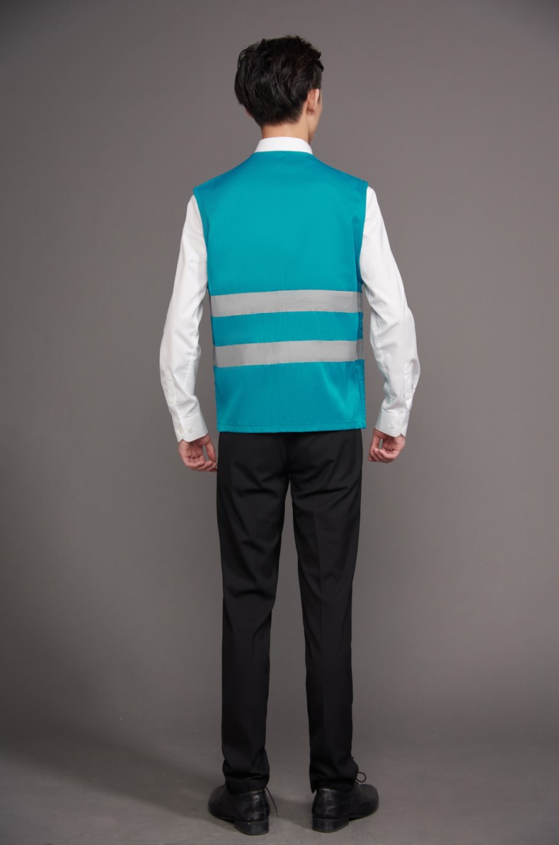 工作服马甲定制印LOGO建筑工程施工反光条安全背心外卖送餐员制服(图18)