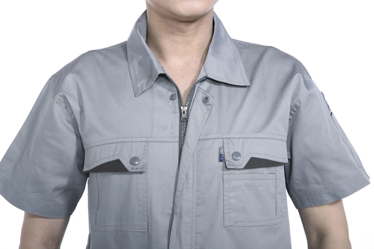 1574004159678911.jpg 短袖工程服套防静电工服 劳保工作服 维修4S汽修服 工装制服(图9)