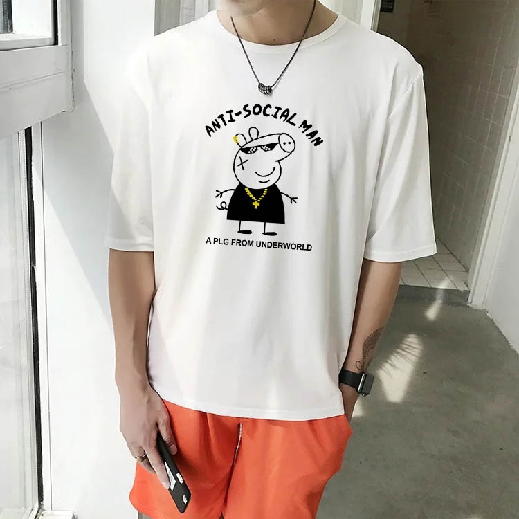 班服定制全身印t恤毕业学生夏季纯棉定做五分中袖短 袖套装运动会(图1)