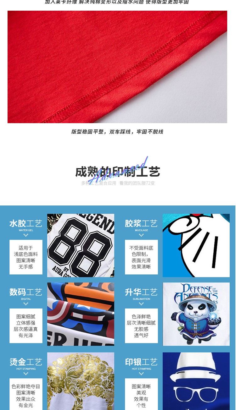 同学聚会t恤定制班服订制夏季短袖衣服印字10 20 30年纪念文化衫(图21)