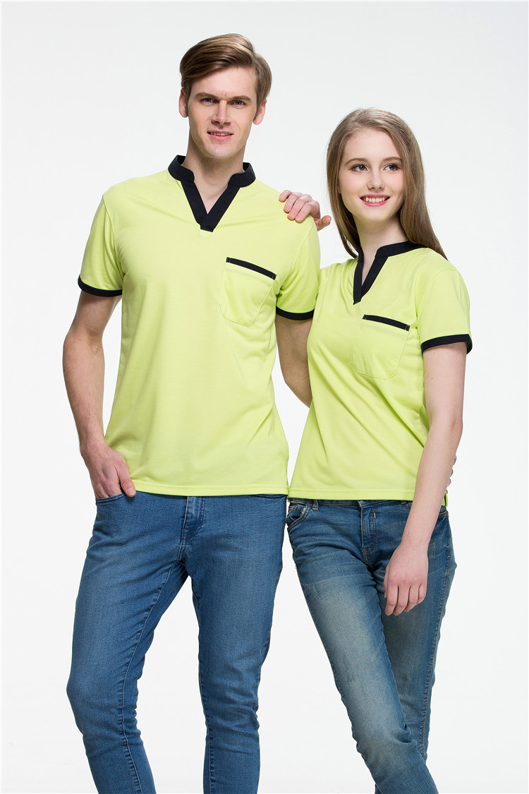 翻领工作服定做POLO衫定制短袖t恤文化广告衫DIY企业团体服印logo(图2)