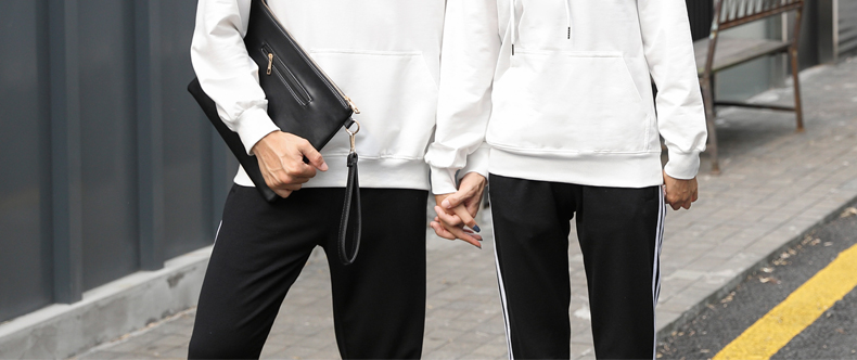 加绒带帽卫衣女工作服秋冬装定制班服团体活动衫男服务员印字diy(图10)