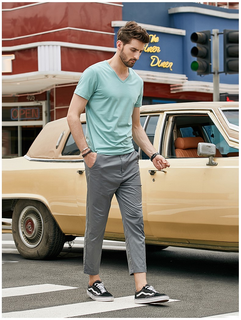 1574760007247635.jpg 莫代尔棉短袖t恤男士夏季v领衣服潮流半袖丅潮牌冰丝体恤衫(图8)