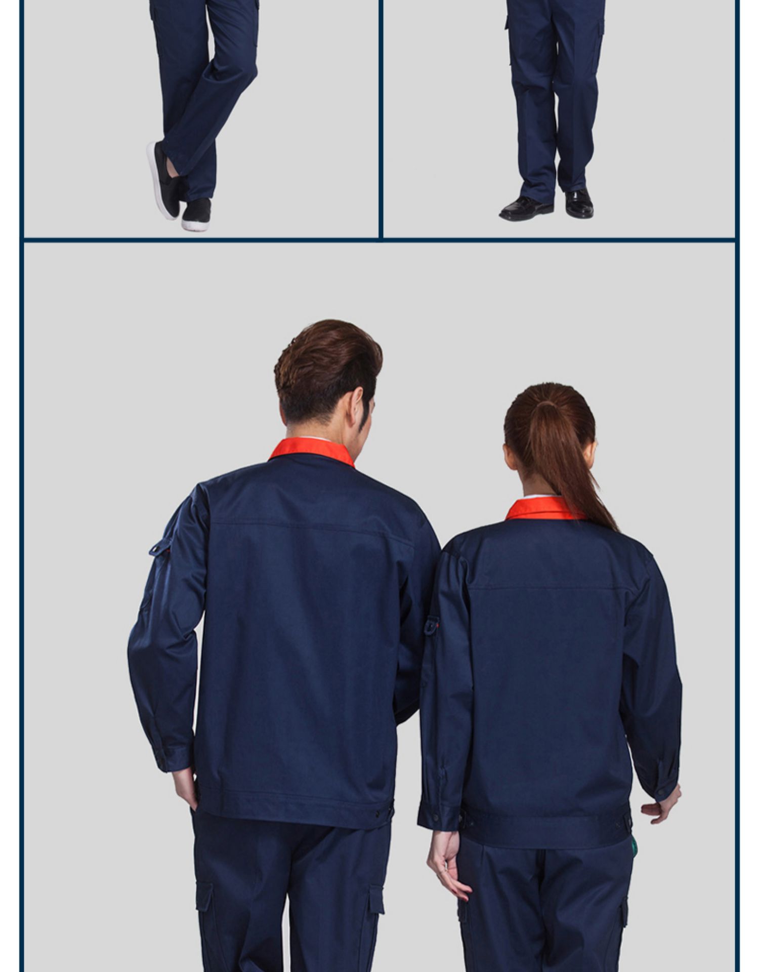 防静电工作服套装男长袖内含进口导电丝石化电子加油站工装工厂(图4)