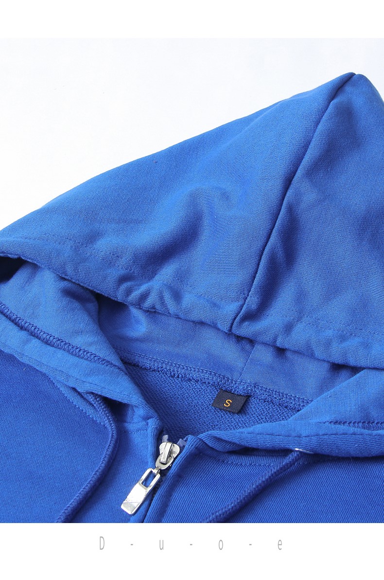 卫衣定制logo长袖开衫diy衣服订制工作服拉链卫衣工衣班服(图9)