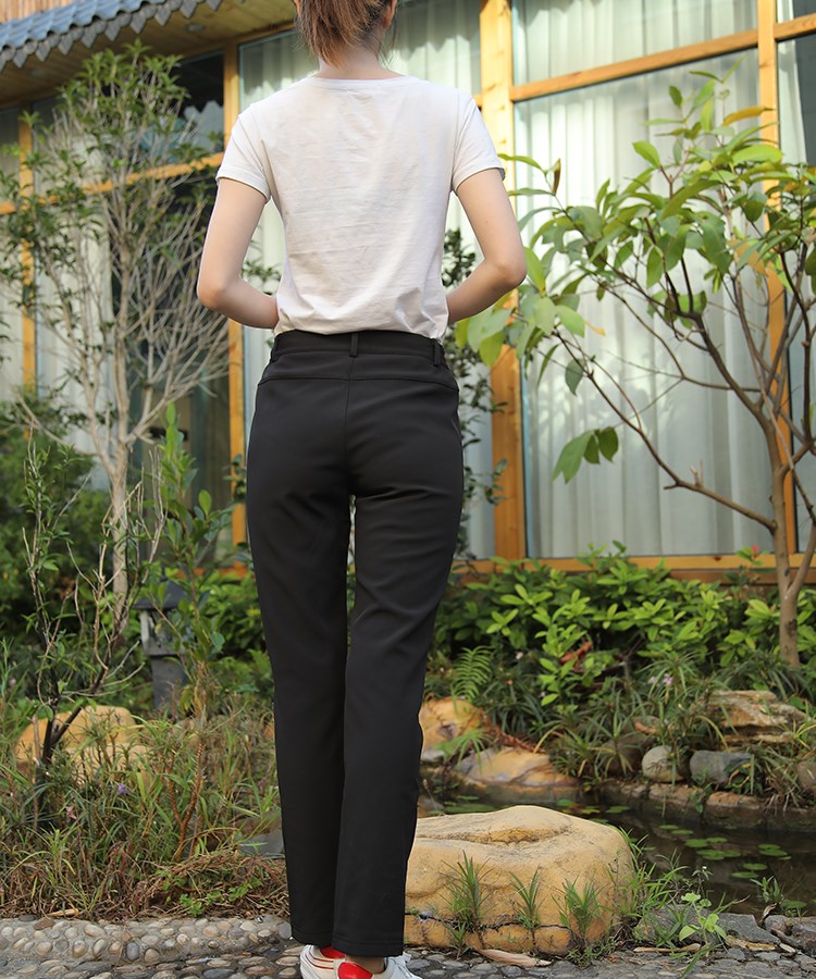 秋冬季户外抓绒软壳冲锋裤女加绒加厚防水防风寒滑雪裤男大码宽松(图16)