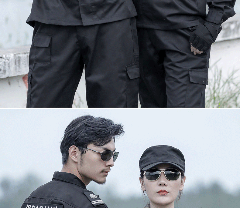 特种兵训作服套装黑色男作战训练服春秋款耐磨保安工作服女战术服(图16)