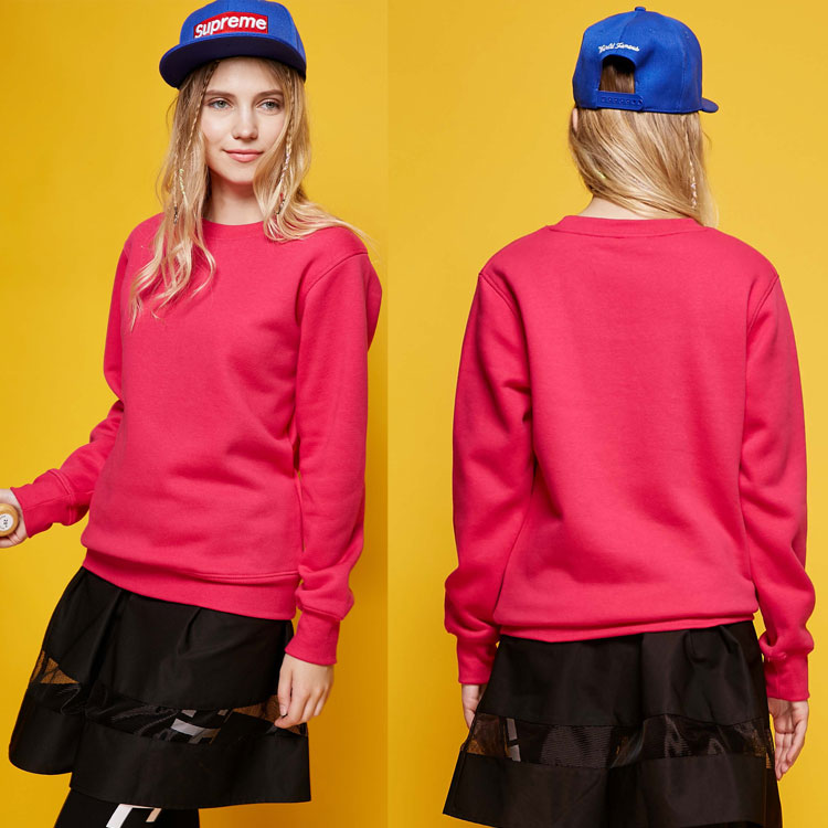 秋冬抓绒外套定做圆领卫衣团体工作服套头活动服装订制印LOGO绣标(图5)