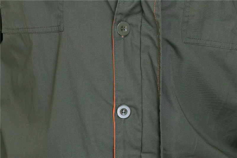 春秋长袖工作服套装男秋冬定制耐磨汽修厂服工装电焊服劳保服(图8)