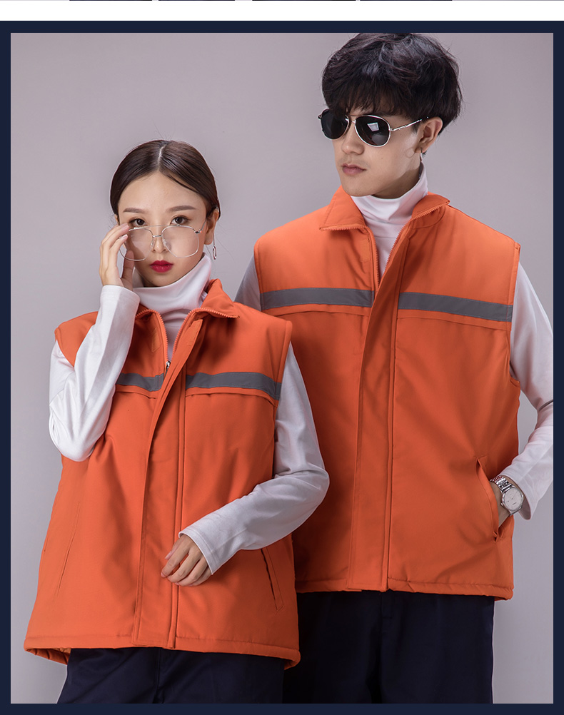 工作服马甲环卫马甲铁路公路马甲反光条马甲_背心工装马定制(图10)