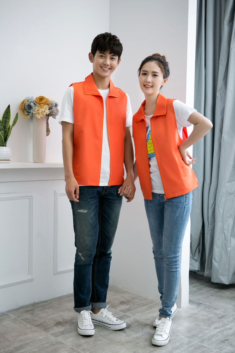 超市商场男女销售员印字工作服马甲志愿者婚庆公司马甲定制logo(图14)