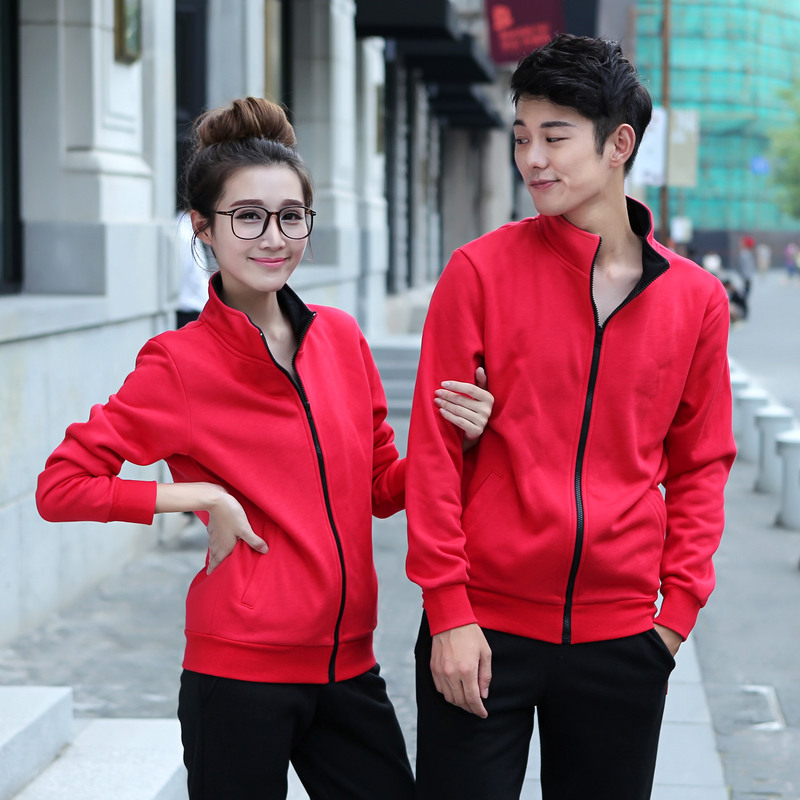 1573888284771314.jpg 卫衣外套定制印字印logo刺绣工装女立领拉链聚会团体服电信工作服(图10)