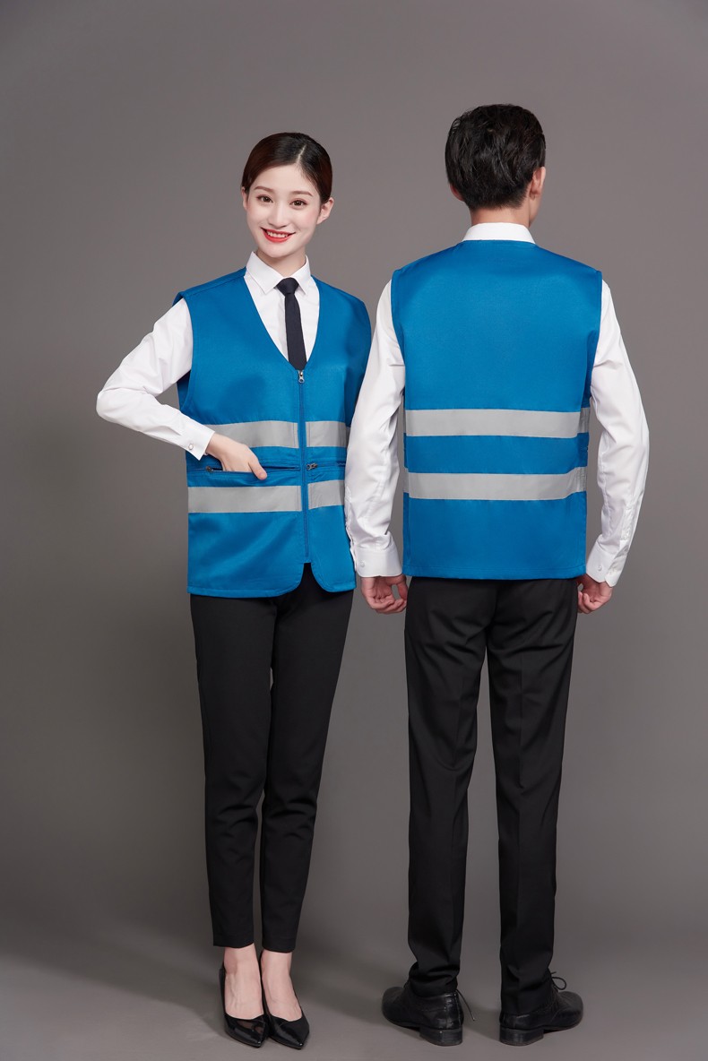 工作服马甲定制印LOGO建筑工程施工反光条安全背心外卖送餐员制服(图29)