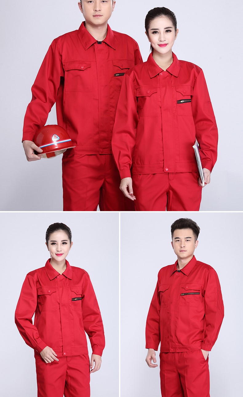 春秋长袖防静电工作服套装男耐磨电工劳保服电子厂工厂车间加油站(图9)