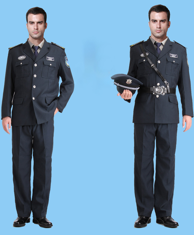 保安制服春秋装套装新式保安服酒店学校工作服保安西服春季保安服(图4)