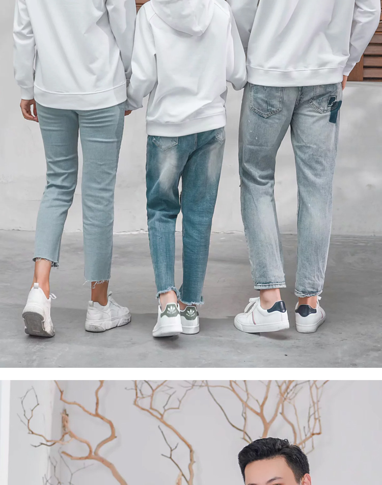 秋季落肩薄款卫衣定制教育亲子装幼儿园童装带帽套头长袖印logo字(图12)