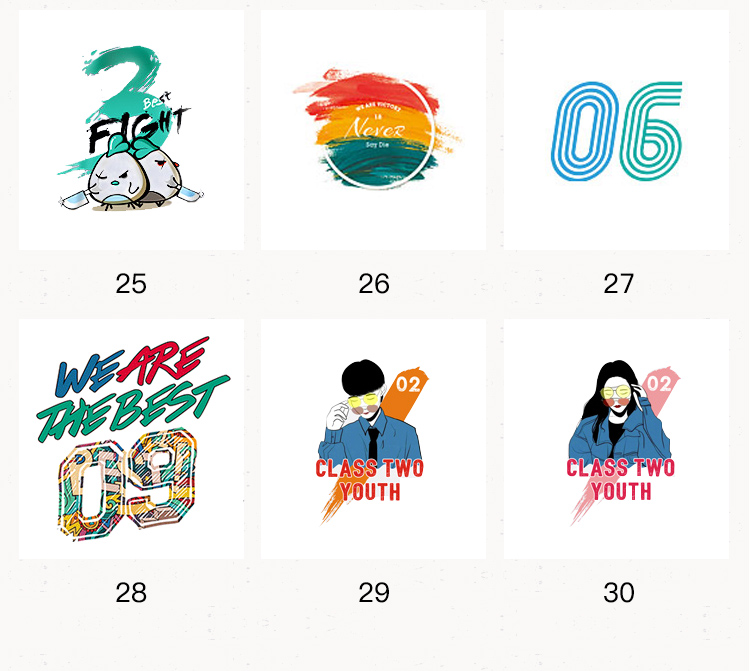 全身印班服定制t恤短袖夏季学生运动会diy字图高中生衣服ins港风(图15)