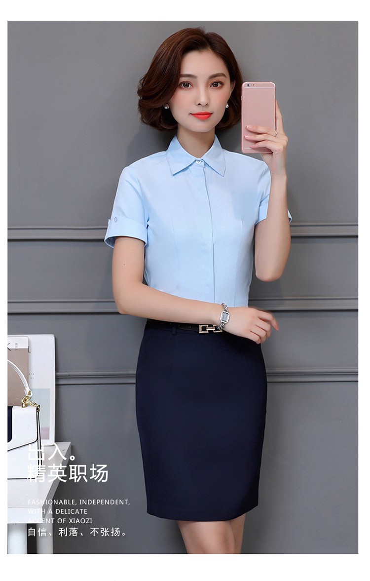 YNZ-921#时尚短袖女衬衫(图2)