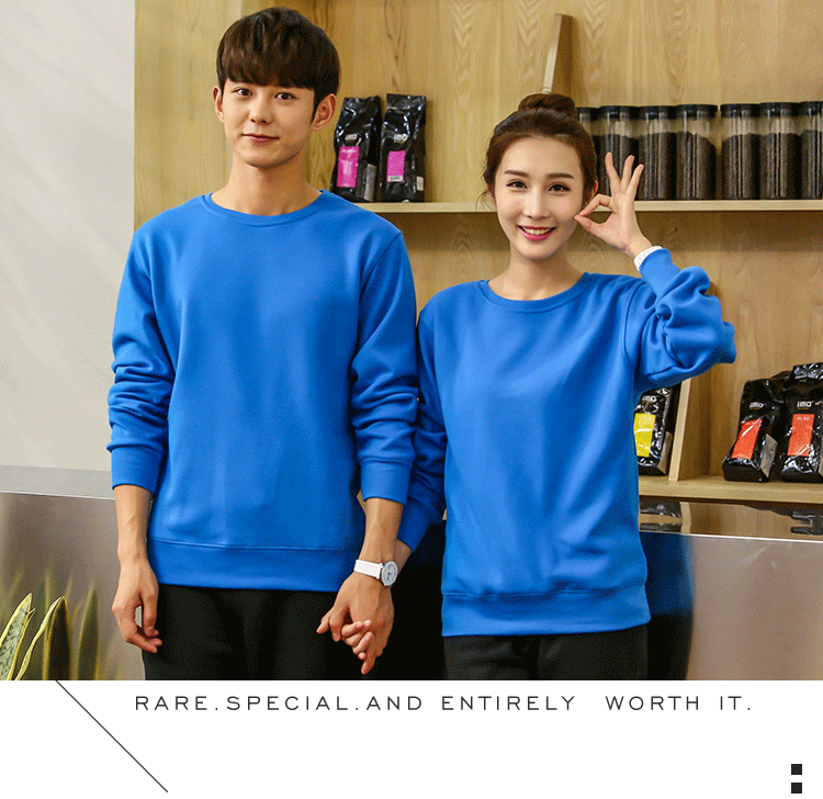 卫衣定制工作服印绣LOGO聚会班服工衣团体广告文化衫圆领长袖T恤(图15)