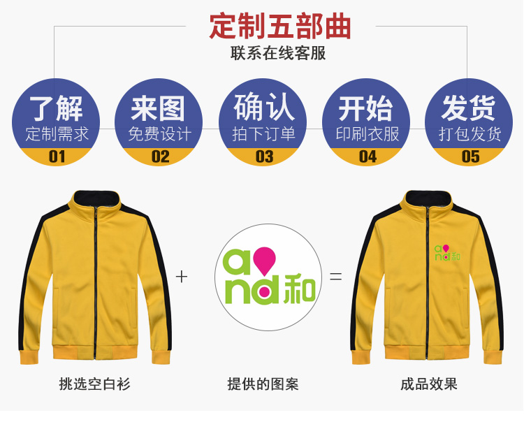 秋冬新款大中电器长袖工装永乐工作服卫衣定制拉链外套印字印logo(图20)