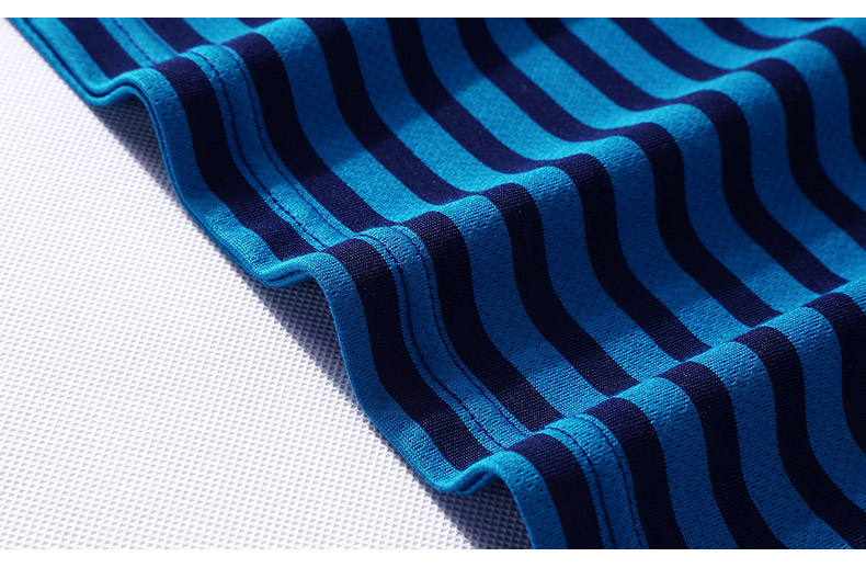 t恤男短袖V领条纹体恤新款夏季中年半袖男休闲爸爸装打底衫(图19)