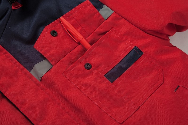 工作服棉衣防寒劳保加厚工程服冬装汽修维修师男厂服反光条棉袄(图25)