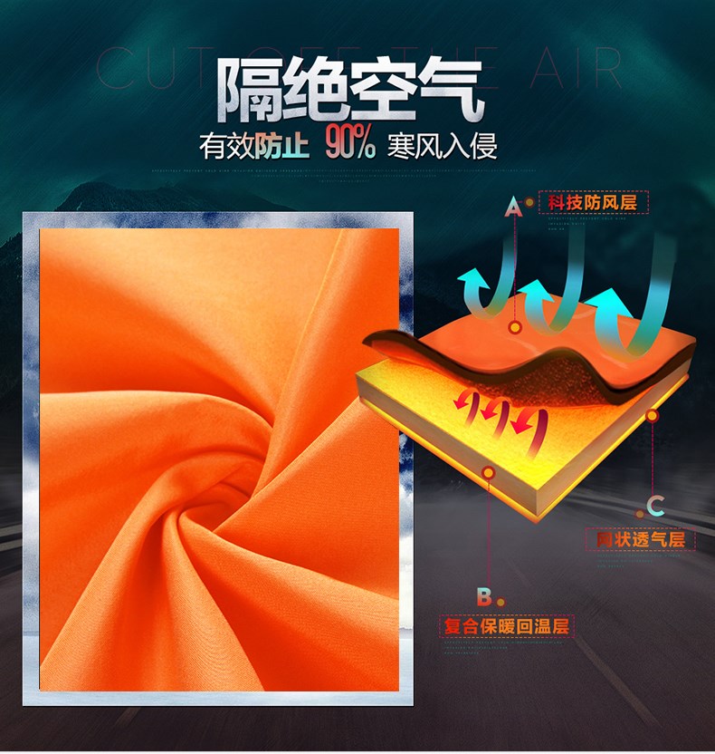 主标拉链防风衣外套男广告工作服定制印logo户外长袖上衣冬季工衣(图2)